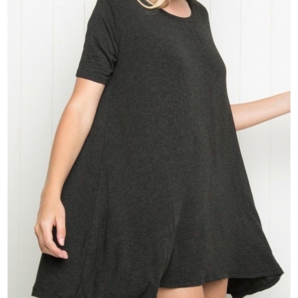 Brandy Melville Dark Grey T-shirt Dress